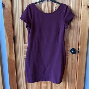 Banana republic burgundy dress size 14 GUC